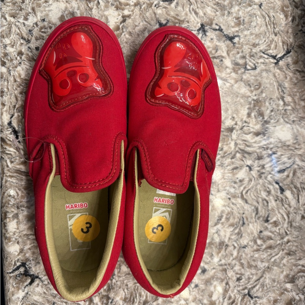 Vans Kids Red Gummy Bear Slip-On Sneakers